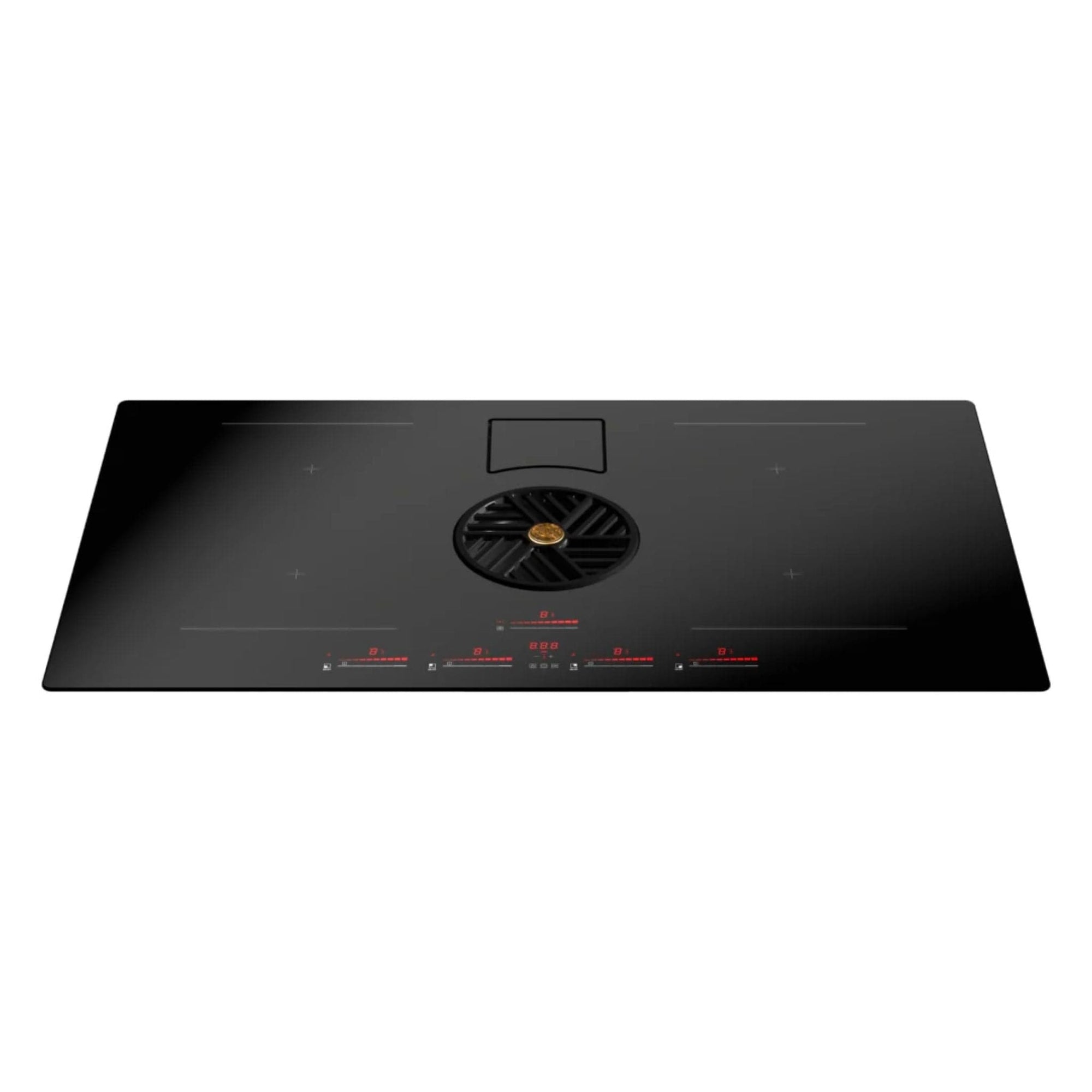 Bertazzoni 36" Induction XT Down Draft Cooktop; 4 induction heat zones, 400 CFM center ventilation - Culinary Hardware
