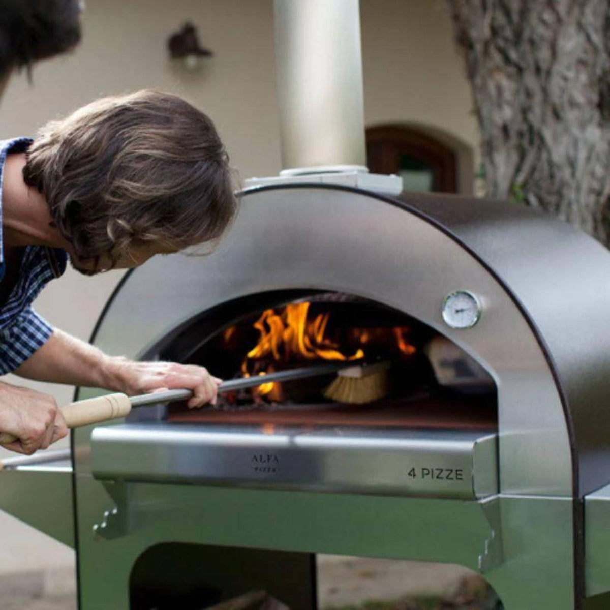 Alfa 4 Pizze Wood Countertop Pizza Oven - Culinary Hardware