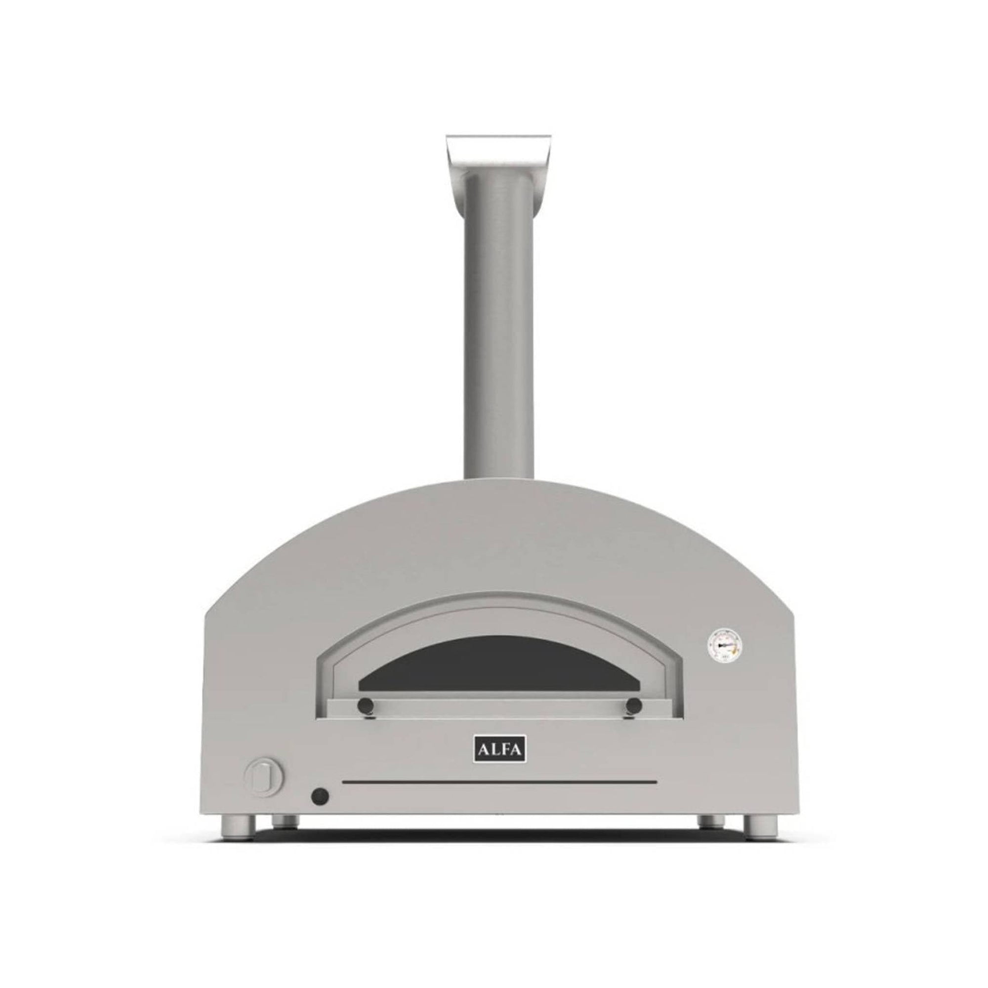 Alfa Futuro 4 Pizze Gas-Fired Pizza Oven in Silver Black - FXFT-4P-MSB-U - Culinary Hardware