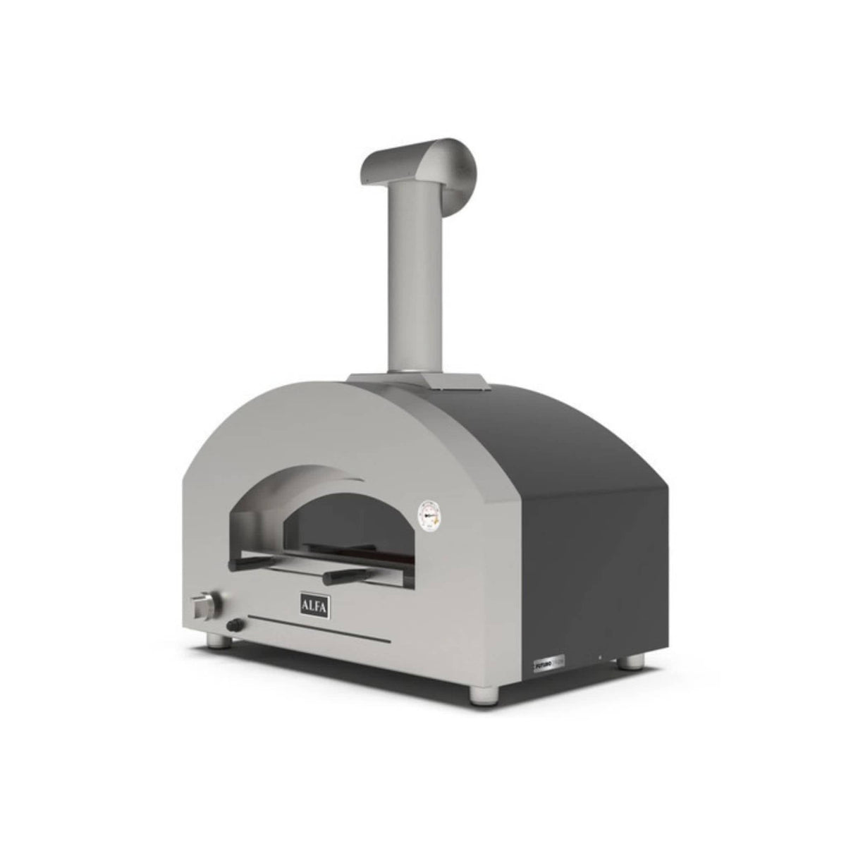 Alfa Futuro 2 Pizze Hybrid 40&quot; Countertop Gas Pizza Oven - FXFT-2P-MSB-U - Culinary Hardware