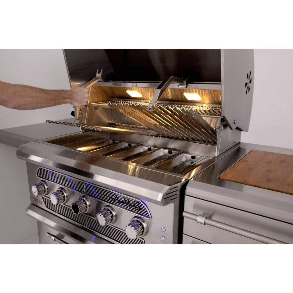 American Made Grills Muscle Series 36&quot; Built-In Hybrid Grill - Culinary Hardware