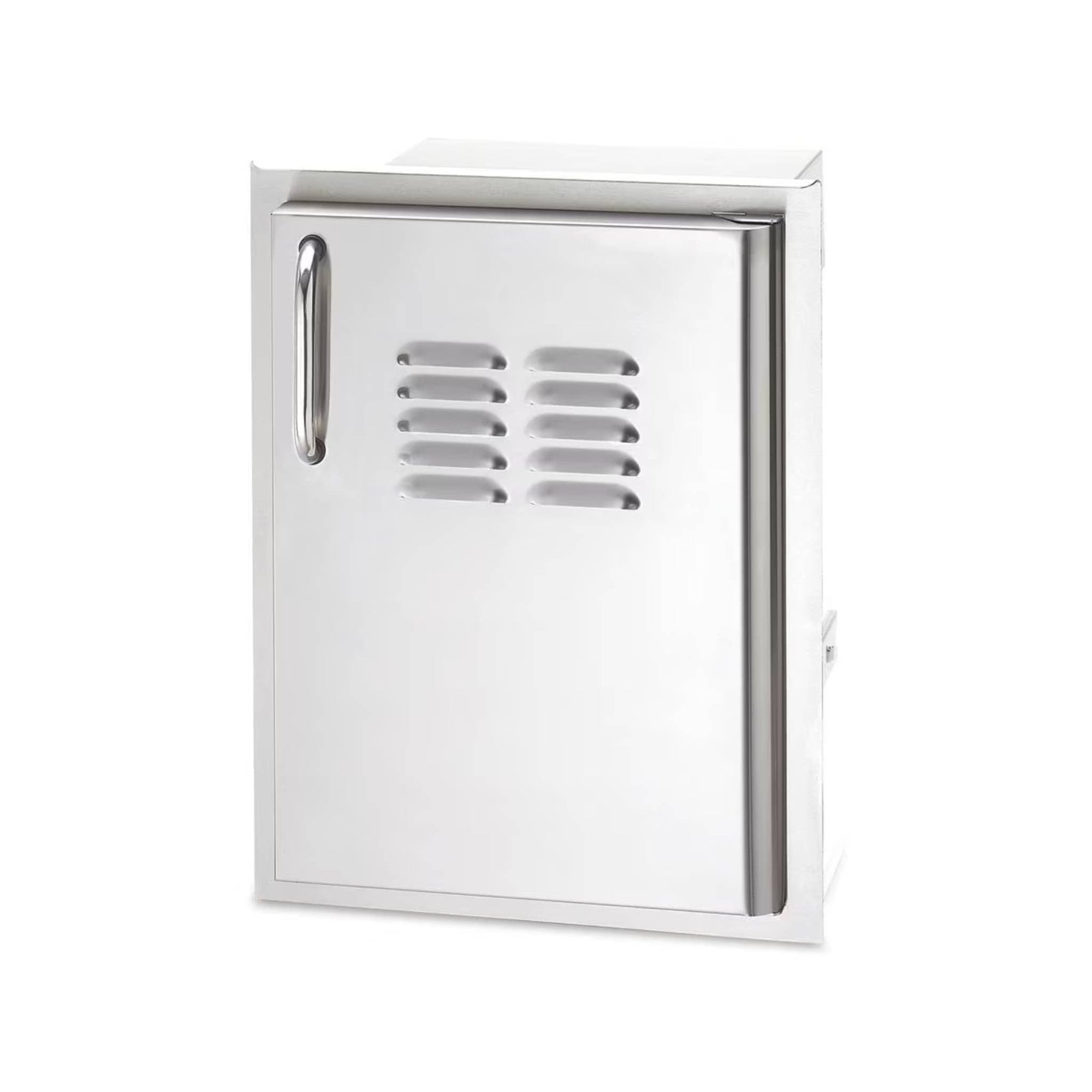 AOG 14" Single Vertical Access Door With Tank Tray & Louvers - Culinary Hardware