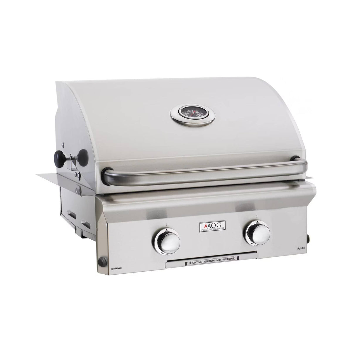 AOG L-Series 24&quot; 2-Burner Built-In Natural Gas Grill With Rotisserie - Culinary Hardware