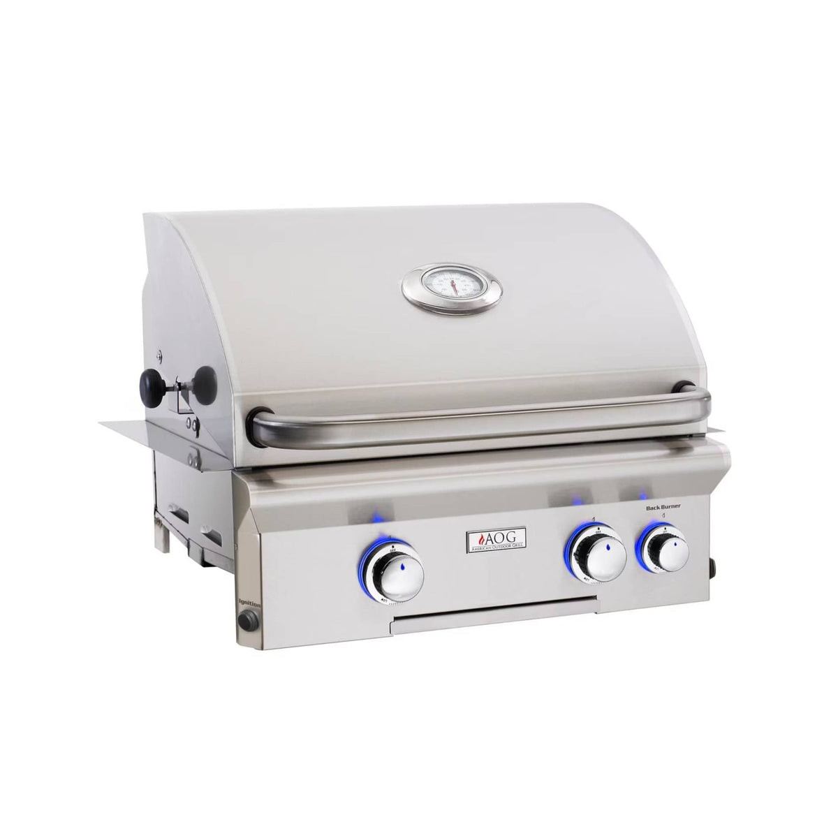 AOG L-Series 24&quot; 2-Burner Built-In Natural Gas Grill With Rotisserie - Culinary Hardware