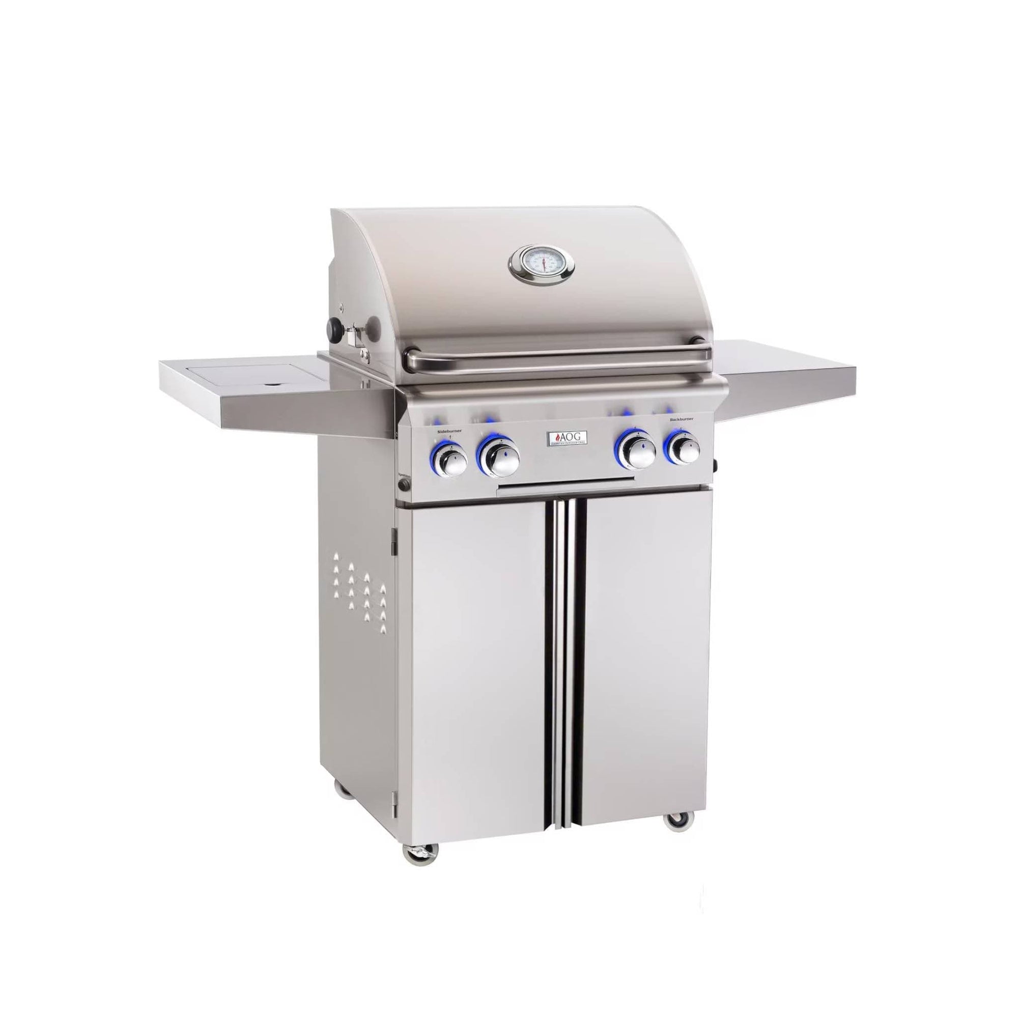AOG L-Series 24" 2-Burner Propane Gas Grill with Rotisserie & Single Side Burner - Culinary Hardware