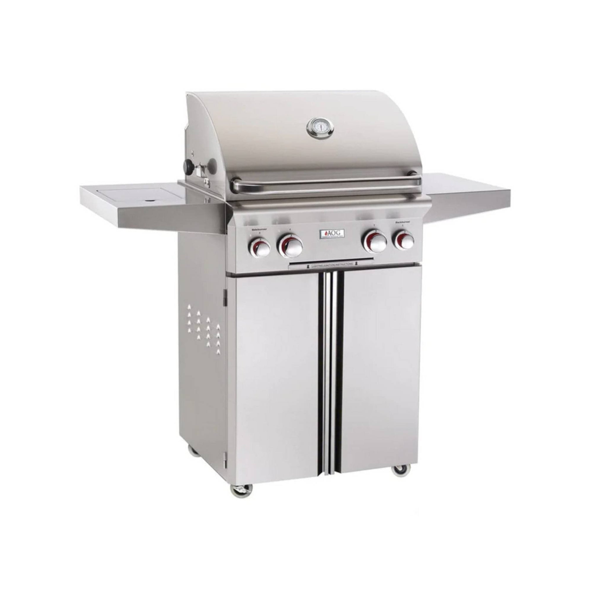 AOG T-Series 24" 2-Burner Propane Gas Grill with Rotisserie & Single Side Burner - Culinary Hardware