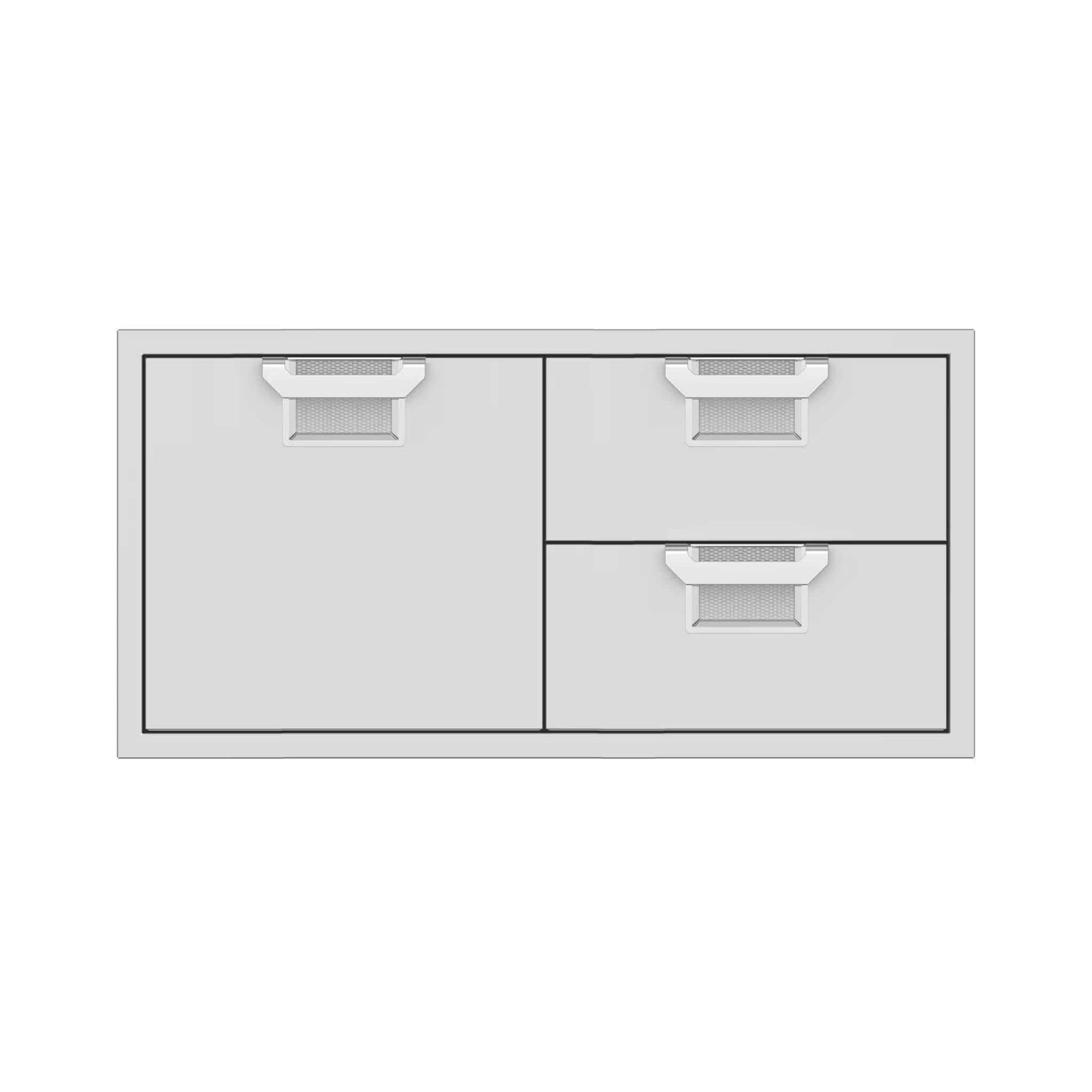 Aspire by Hestan 42" Double Drawer and Door Storage Center - Culinary Hardware