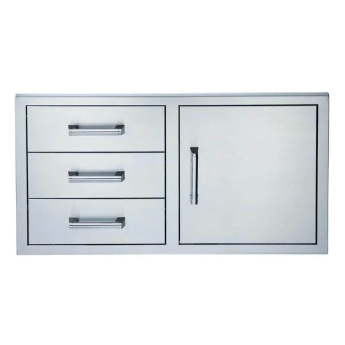 Primo Grill 42&quot; Stainless Steel Single Access Door with Triple Drawers