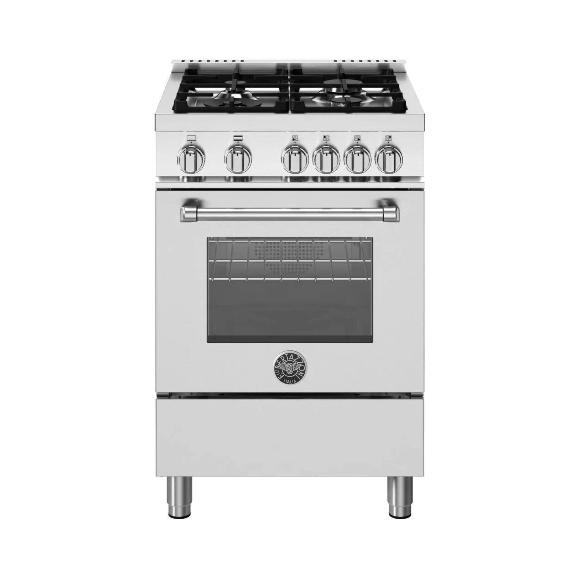 Bertazzoni 24" Master Series Freestanding Gas Range with 4 Sealed Burners - Culinary Hardware