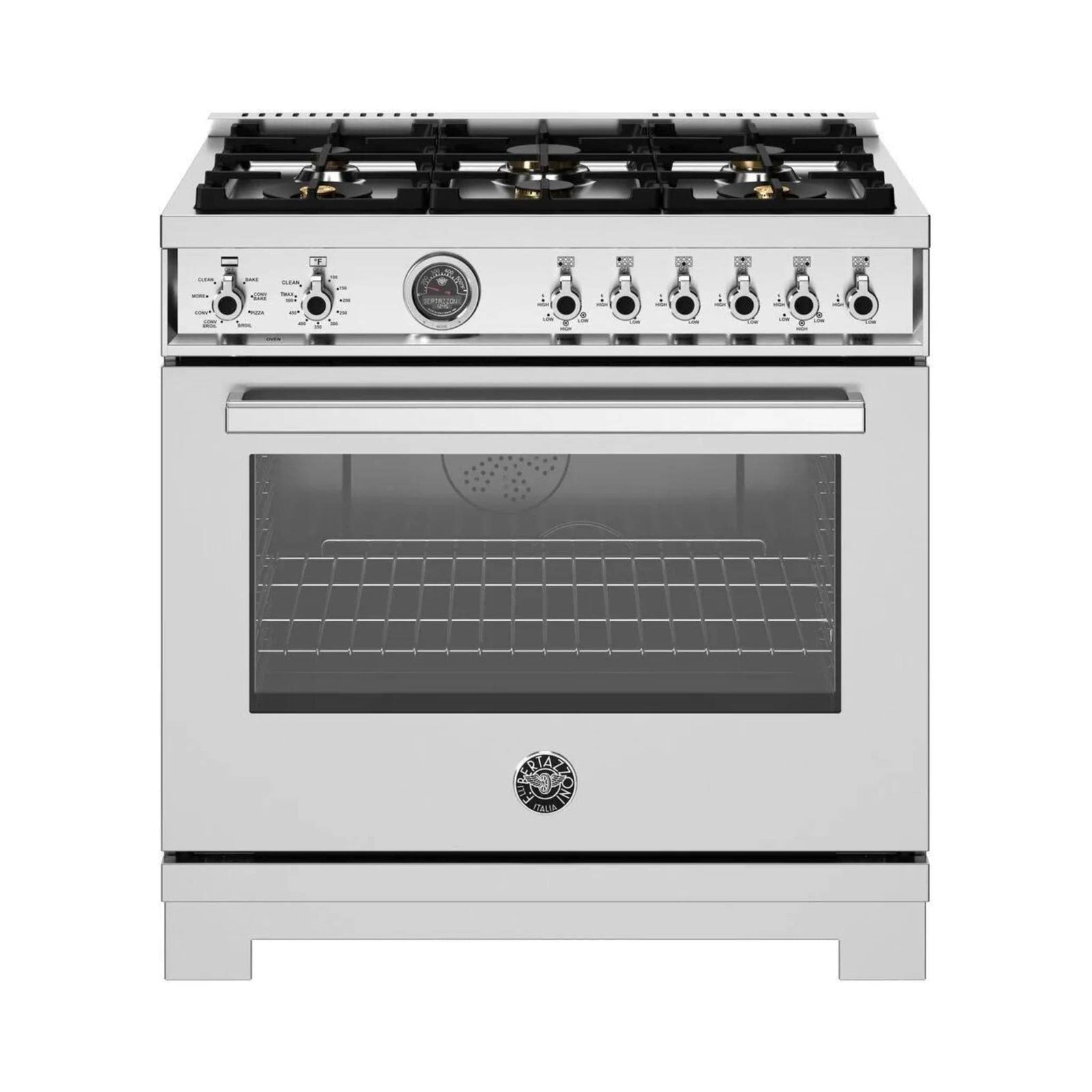 Bertazzoni 30" Professional Series Freestanding Dual Fuel Range with 6 Sealed Burners - Culinary Hardware