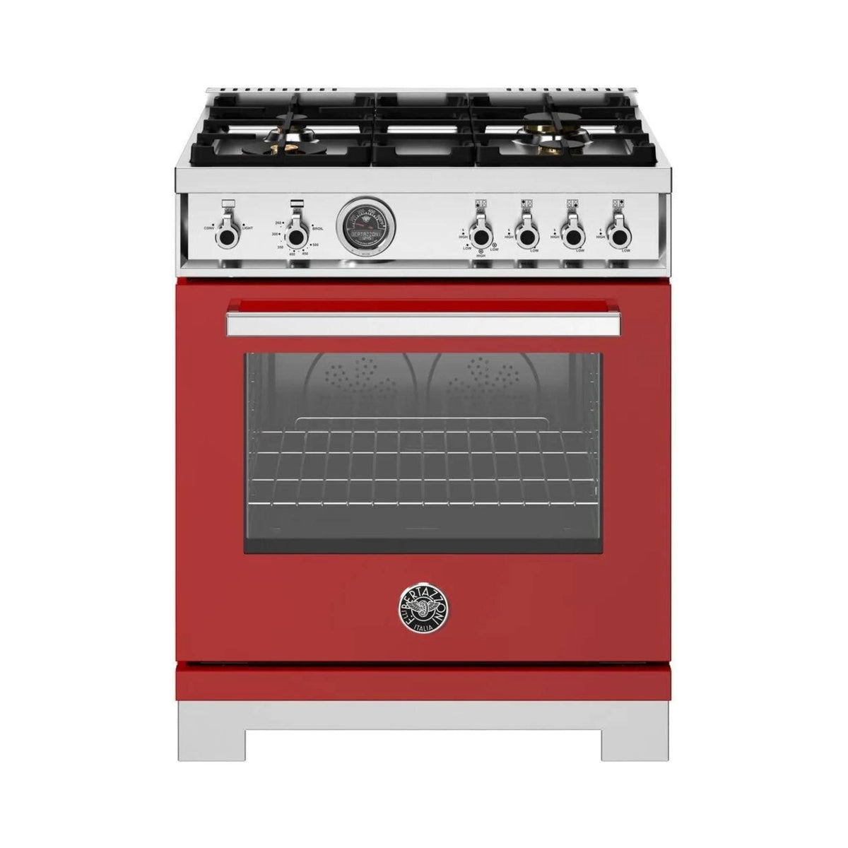 Bertazzoni 30&quot; Professional Series Freestanding Gas Range with 4 Sealed Burners - Culinary Hardware
