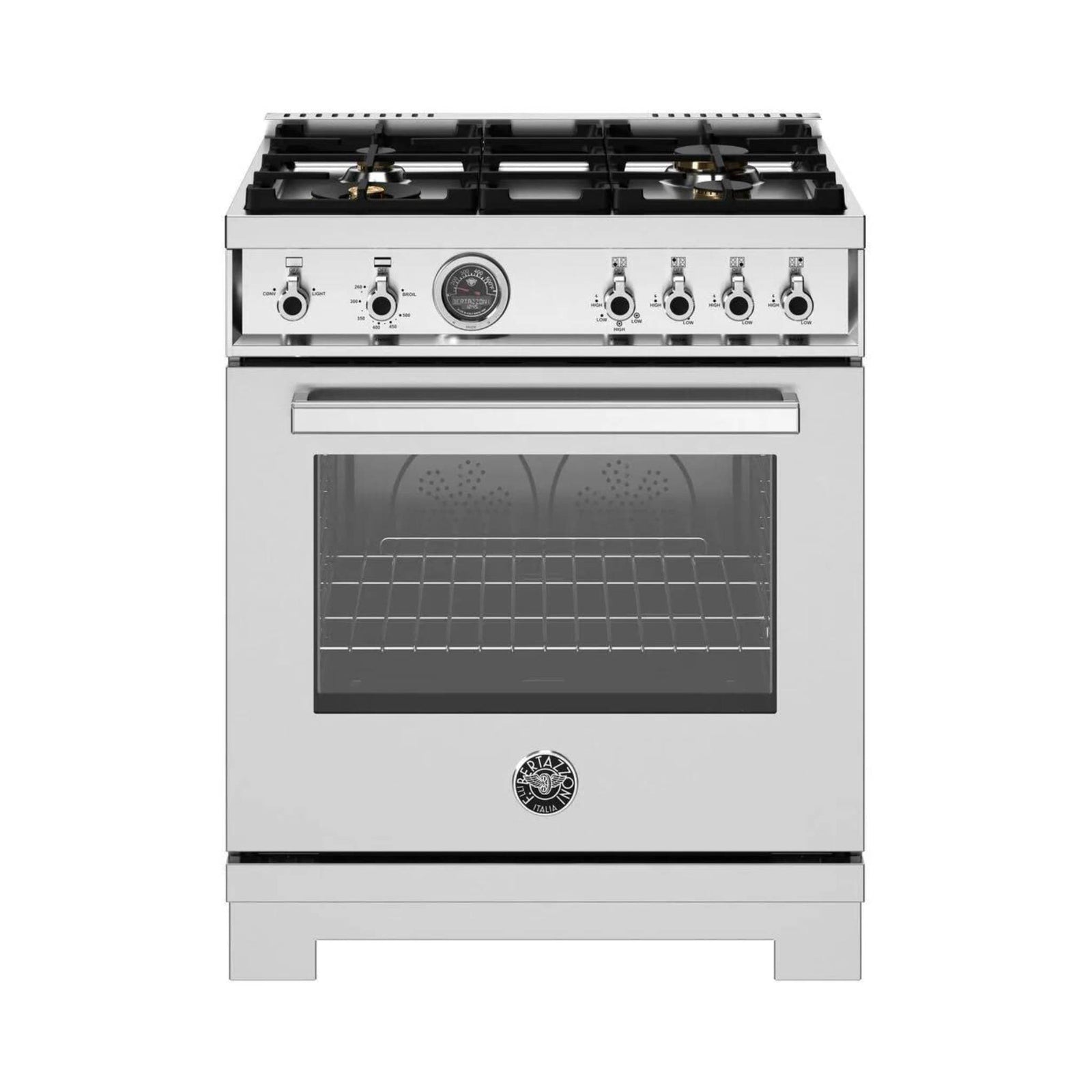 Bertazzoni 30" Professional Series Freestanding Gas Range with 4 Sealed Burners - Culinary Hardware