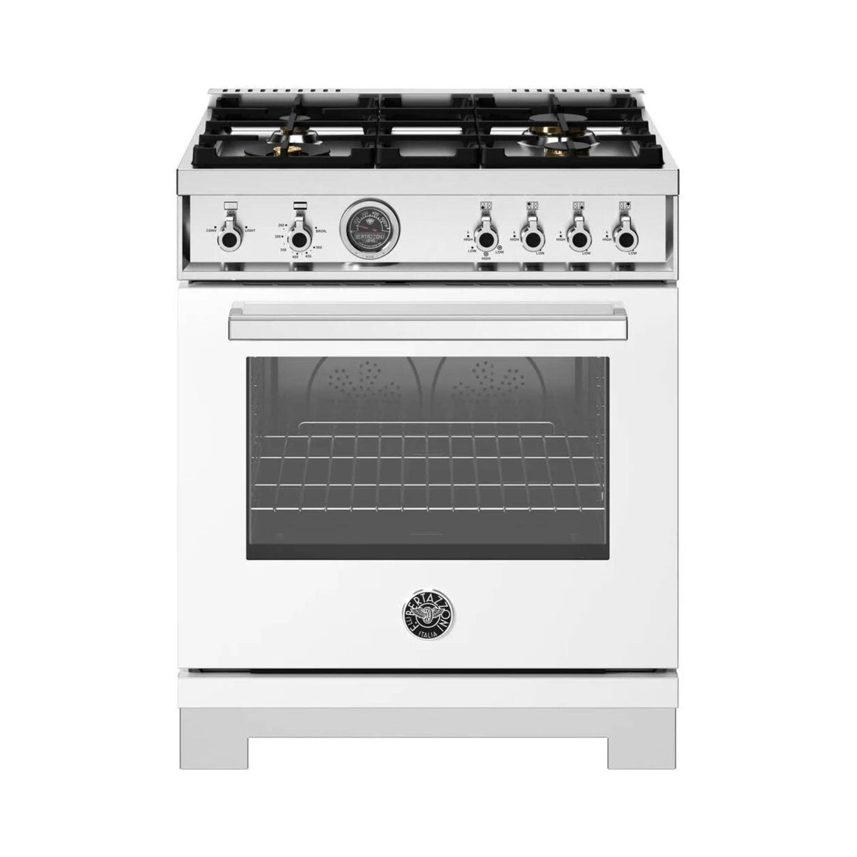 Bertazzoni 30&quot; Professional Series Freestanding Gas Range with 4 Sealed Burners - Culinary Hardware