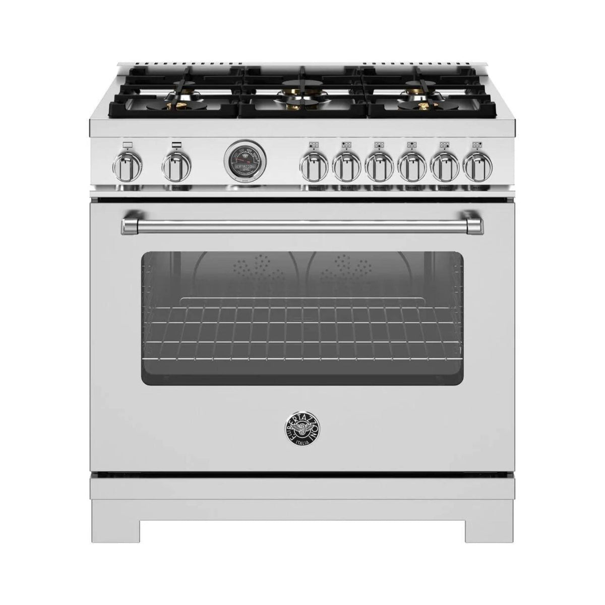 Bertazzoni 36&quot; Master Series Freestanding Gas Range with 6 Sealed Burners - Culinary Hardware