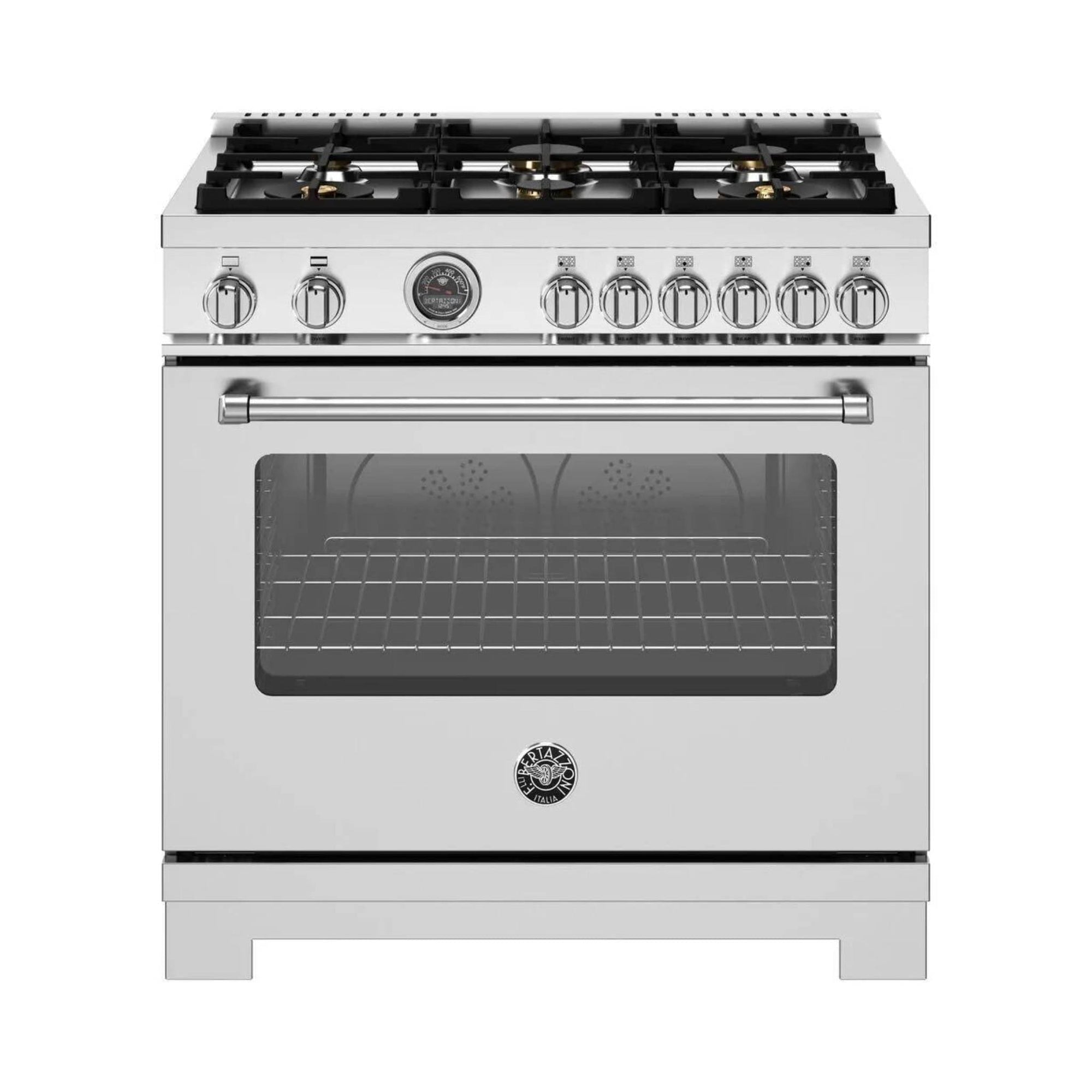 Bertazzoni 36" Master Series Freestanding Gas Range with 6 Sealed Burners - Culinary Hardware