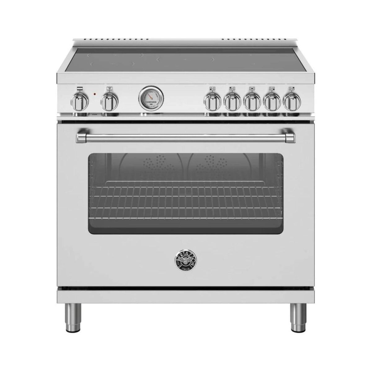Bertazzoni 36&quot; Master Series Induction Range with 5 Induction Heating Zones - Culinary Hardware