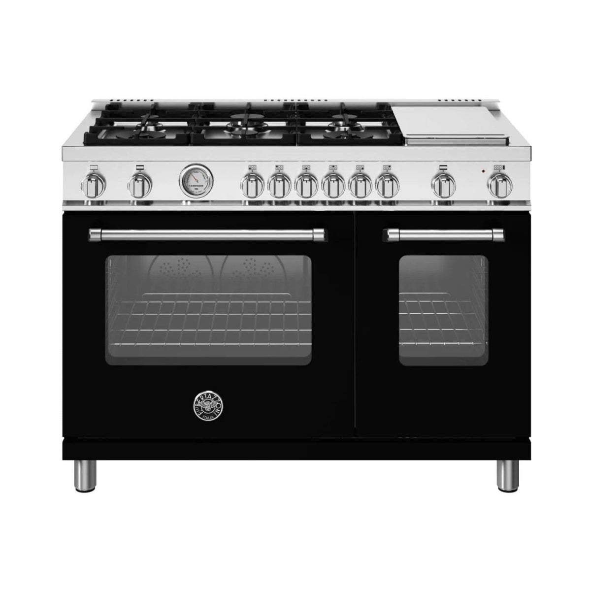Bertazzoni 48&quot; Master Series Freestanding Gas Range with 6 Sealed Burners with Griddle