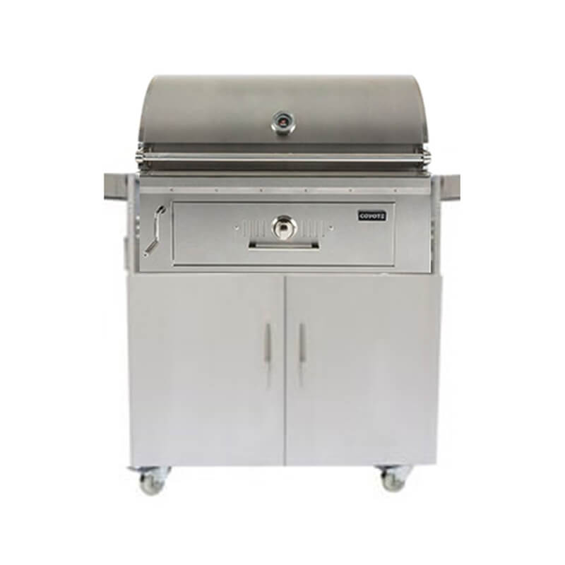 Coyote 36&quot; Charcoal Grill on Cart