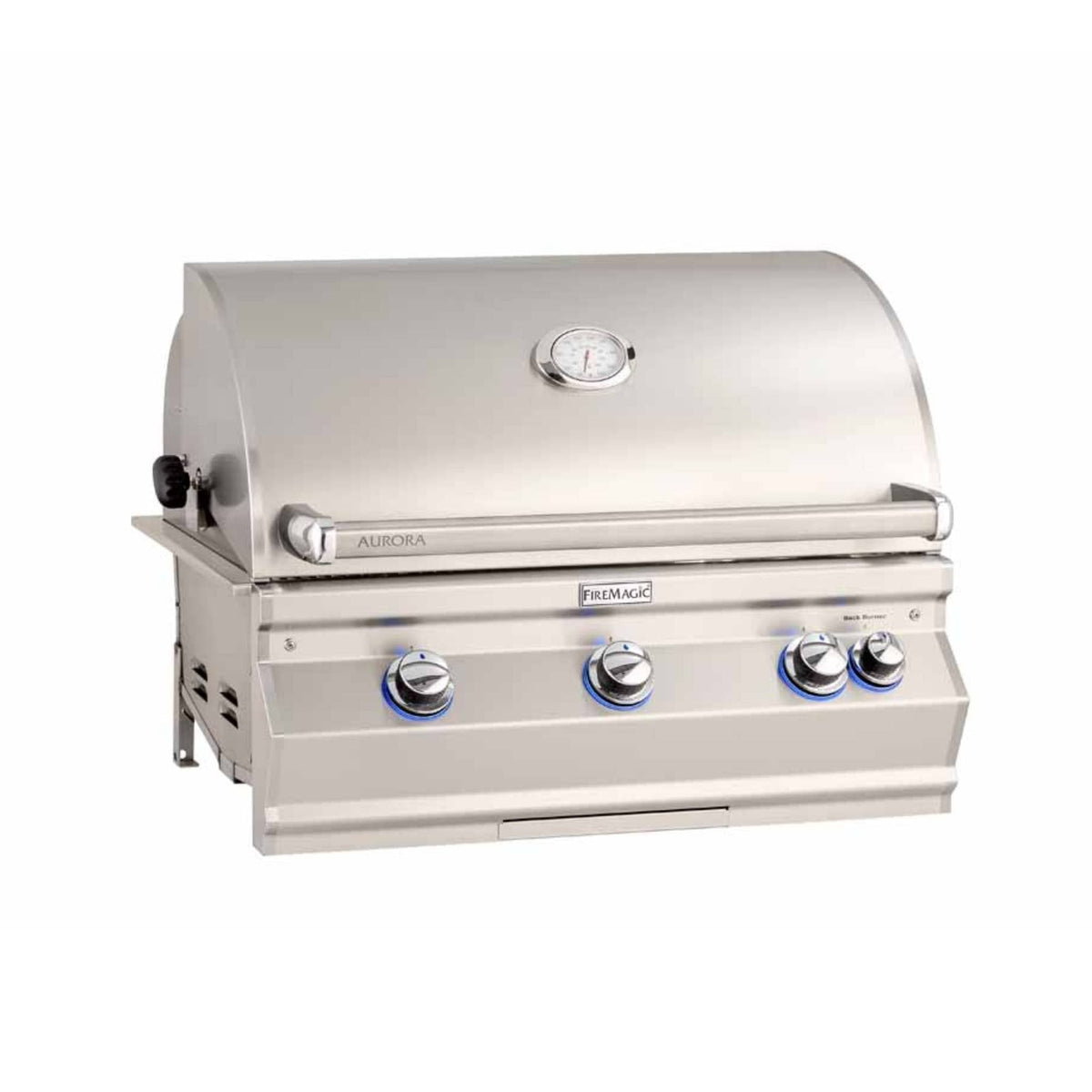 Fire Magic Aurora 30&quot; Built-In Gas Grill with Backburner &amp; Rotisserie Kit