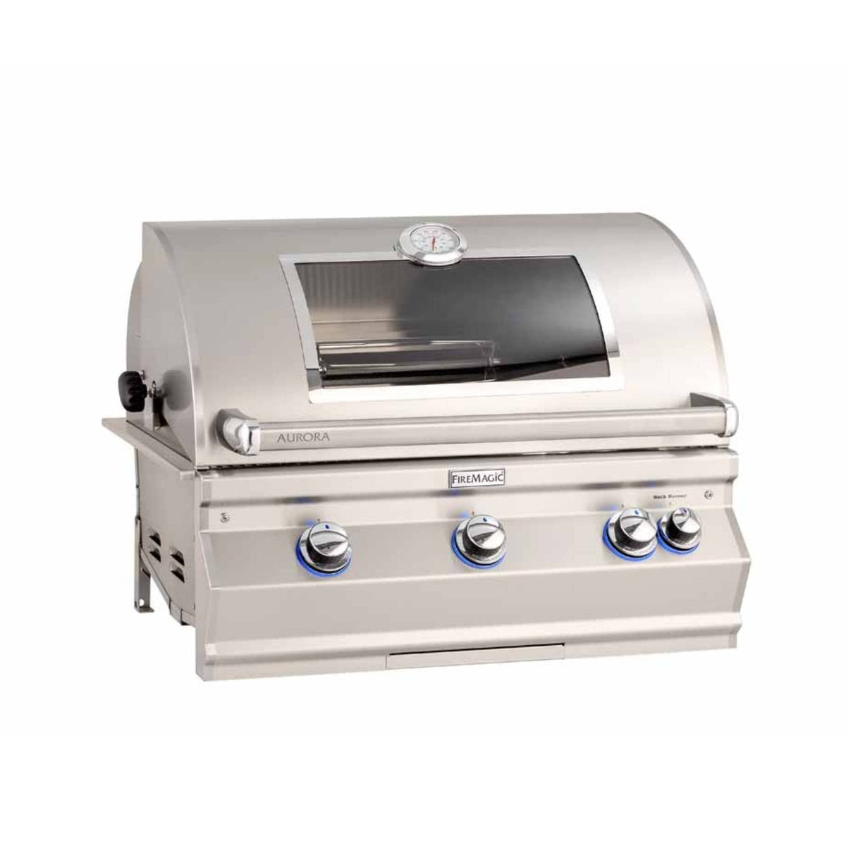 Fire Magic Aurora 30&quot; Built-In Gas Grill with Backburner &amp; Rotisserie Kit