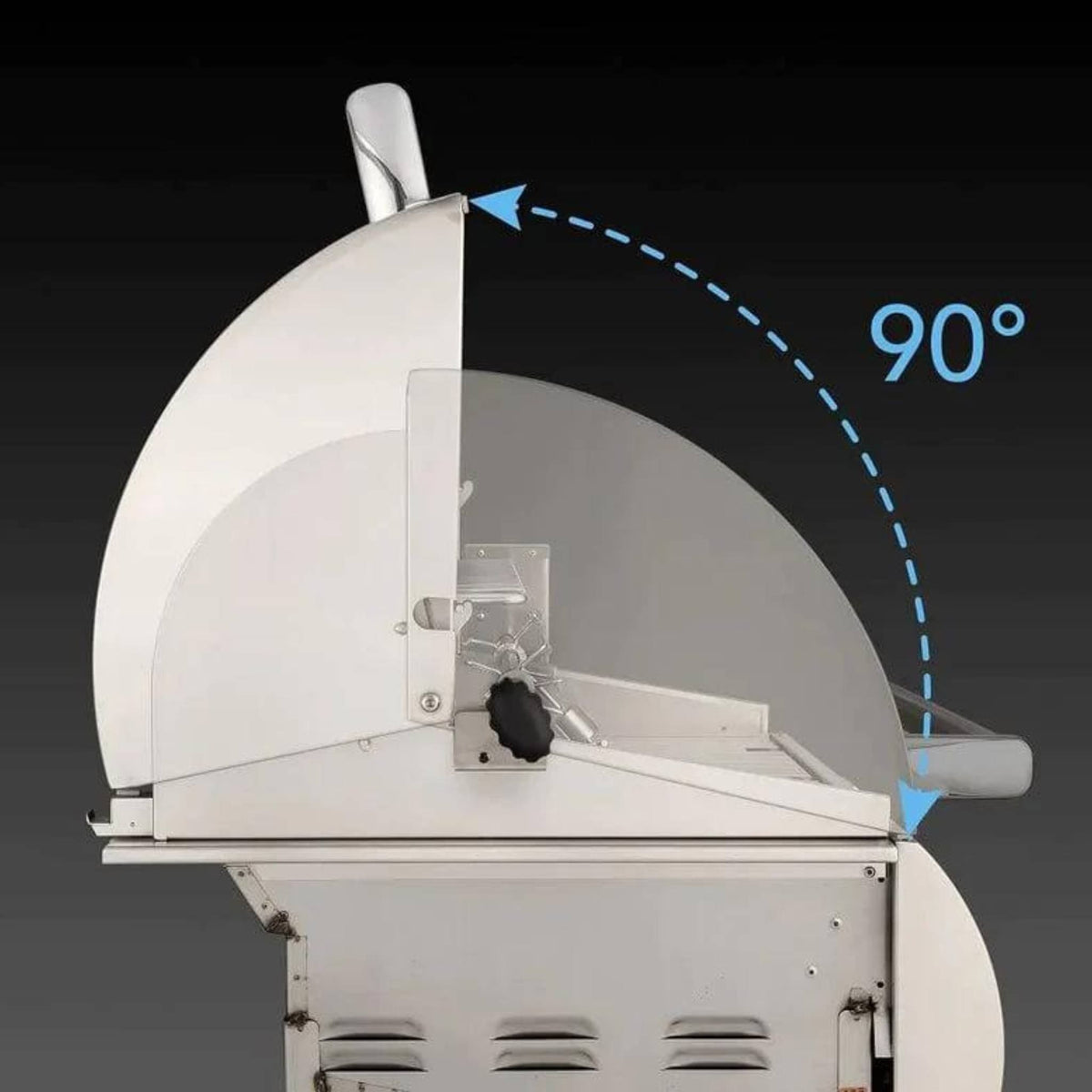 Fire Magic Echelon Diamond 36&quot; Portable Grill with Analog Thermometer &amp; Flush Mounted Single Side Burner