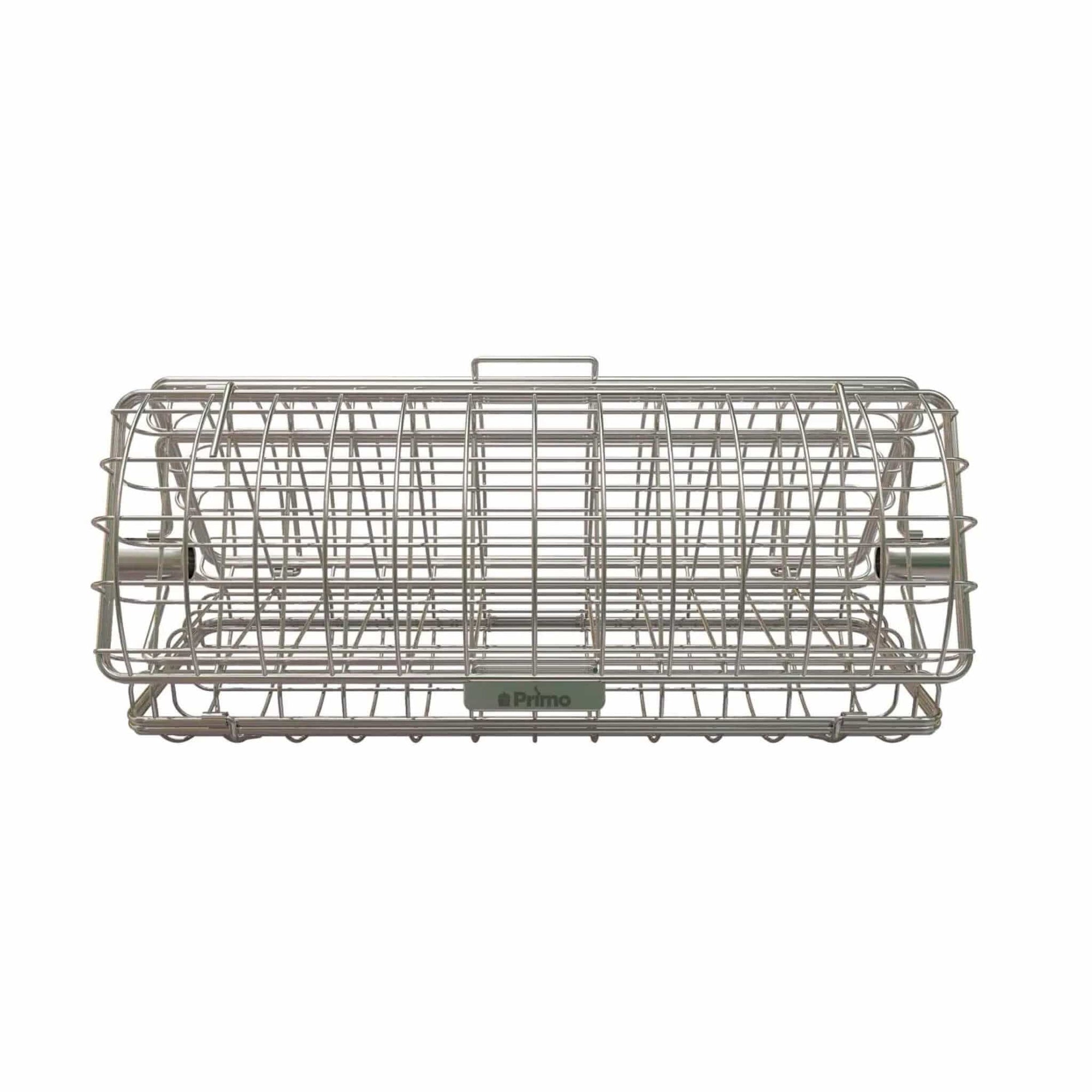 Primo Grill Stainless Steel Rotisserie Basket 3-Sided - Culinary Hardware