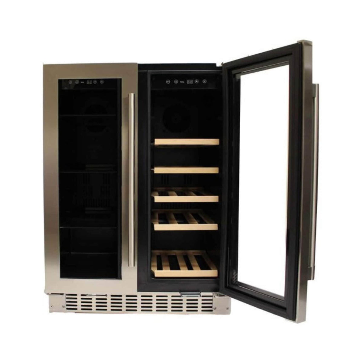 Azure 24&quot; Dual Zone Beverage and Wine Center with Glass Door - Culinary Hardware