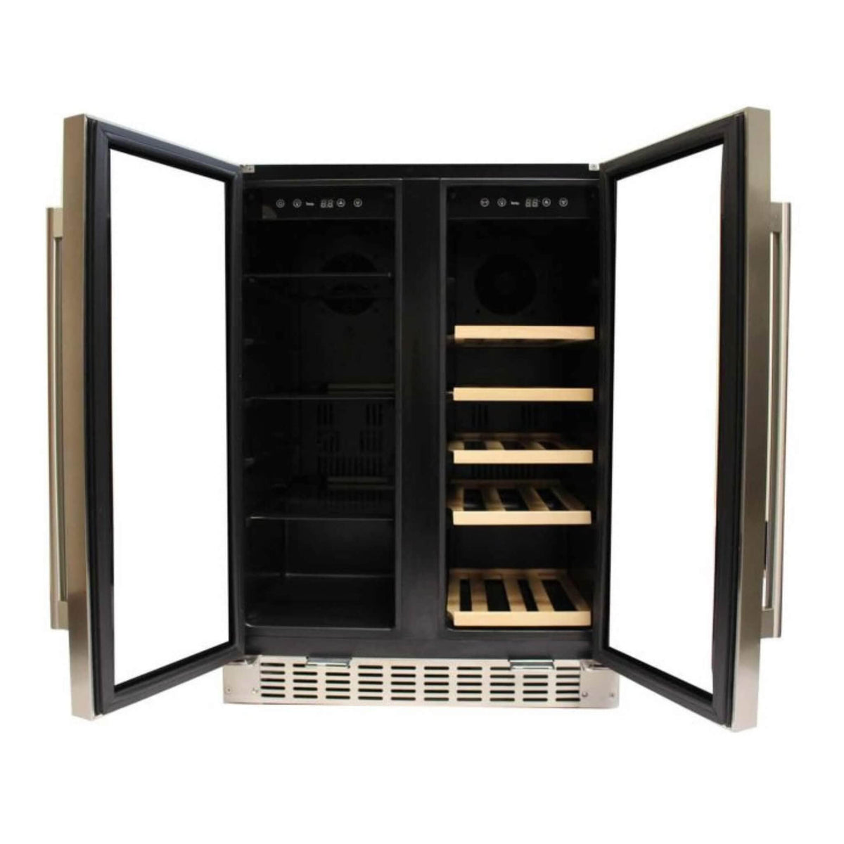 Azure 24&quot; Dual Zone Beverage and Wine Center with Glass Door - Culinary Hardware