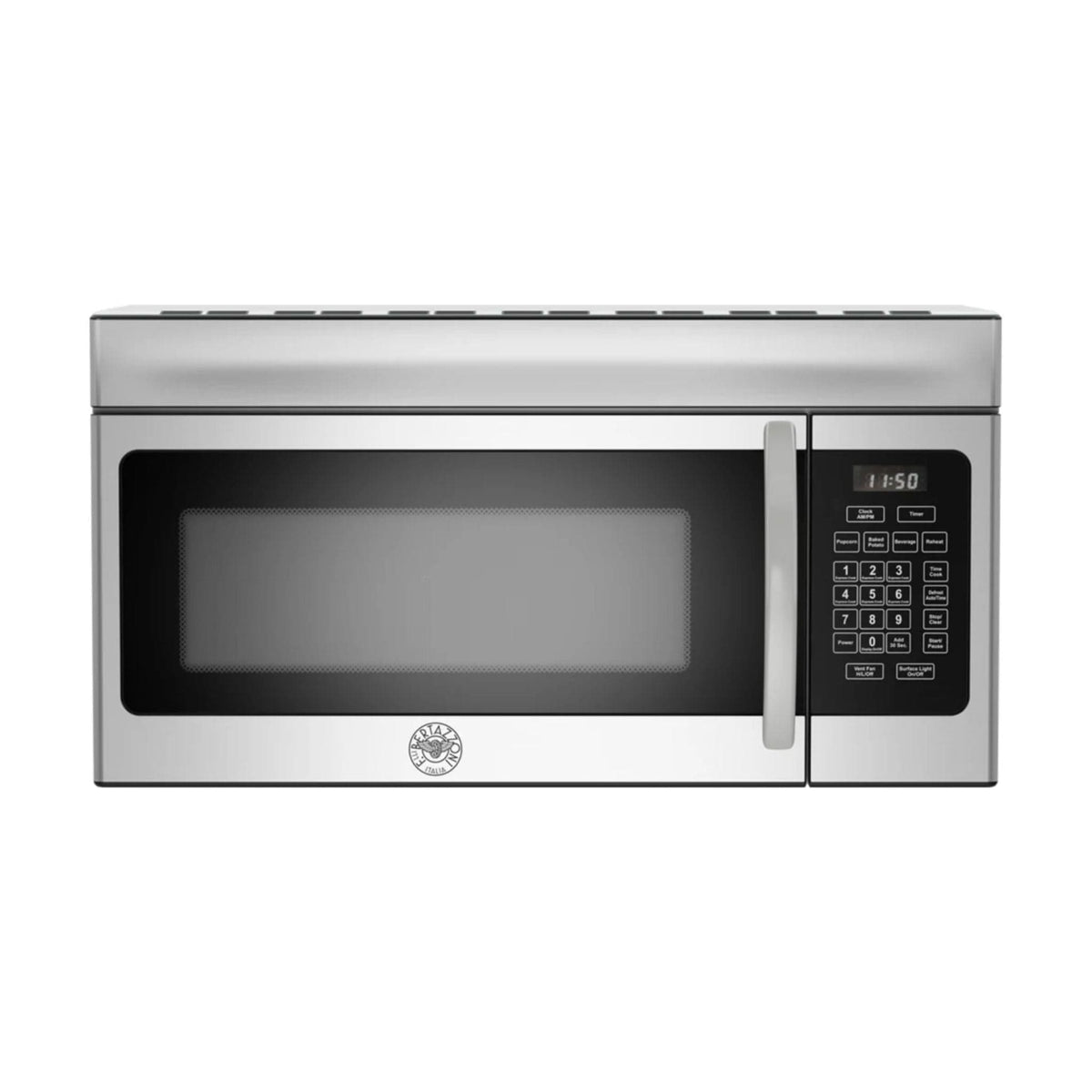 Bertazzoni 30&quot; Over-the-Range Microwave with 10 Power Levels with Handle; 300 CFM Blower - Culinary Hardware