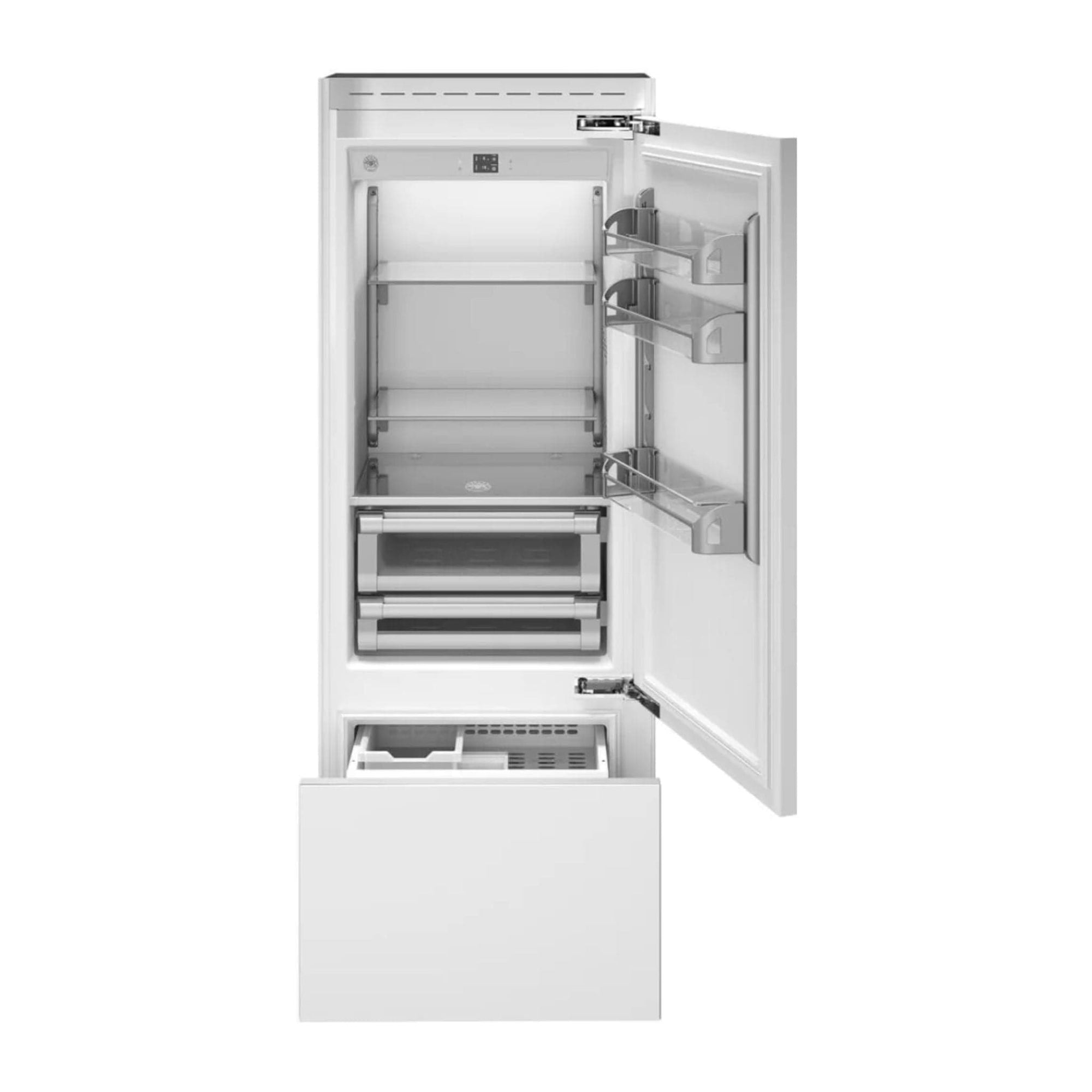 Bertazzoni 30" W Built-In Bottom Mount Refrigerator Panel Ready - Culinary Hardware
