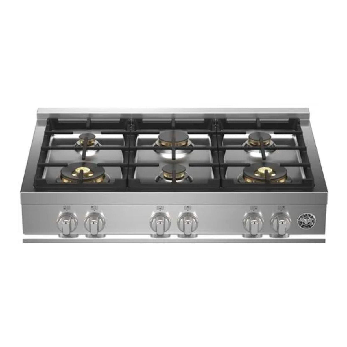 Bertazzoni 36&quot; Master Series Gas Rangetop 6 Brass Burners - Culinary Hardware