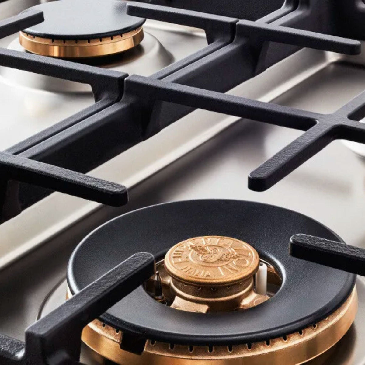 Bertazzoni 36&quot; Pro Series Drop-In Gas Cooktop 5 Brass Burners - Culinary Hardware