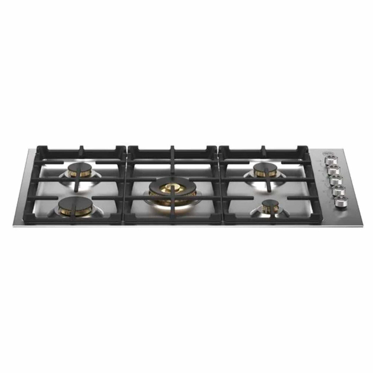 Bertazzoni 36&quot; Pro Series Drop-In Gas Cooktop 5 Brass Burners - Culinary Hardware