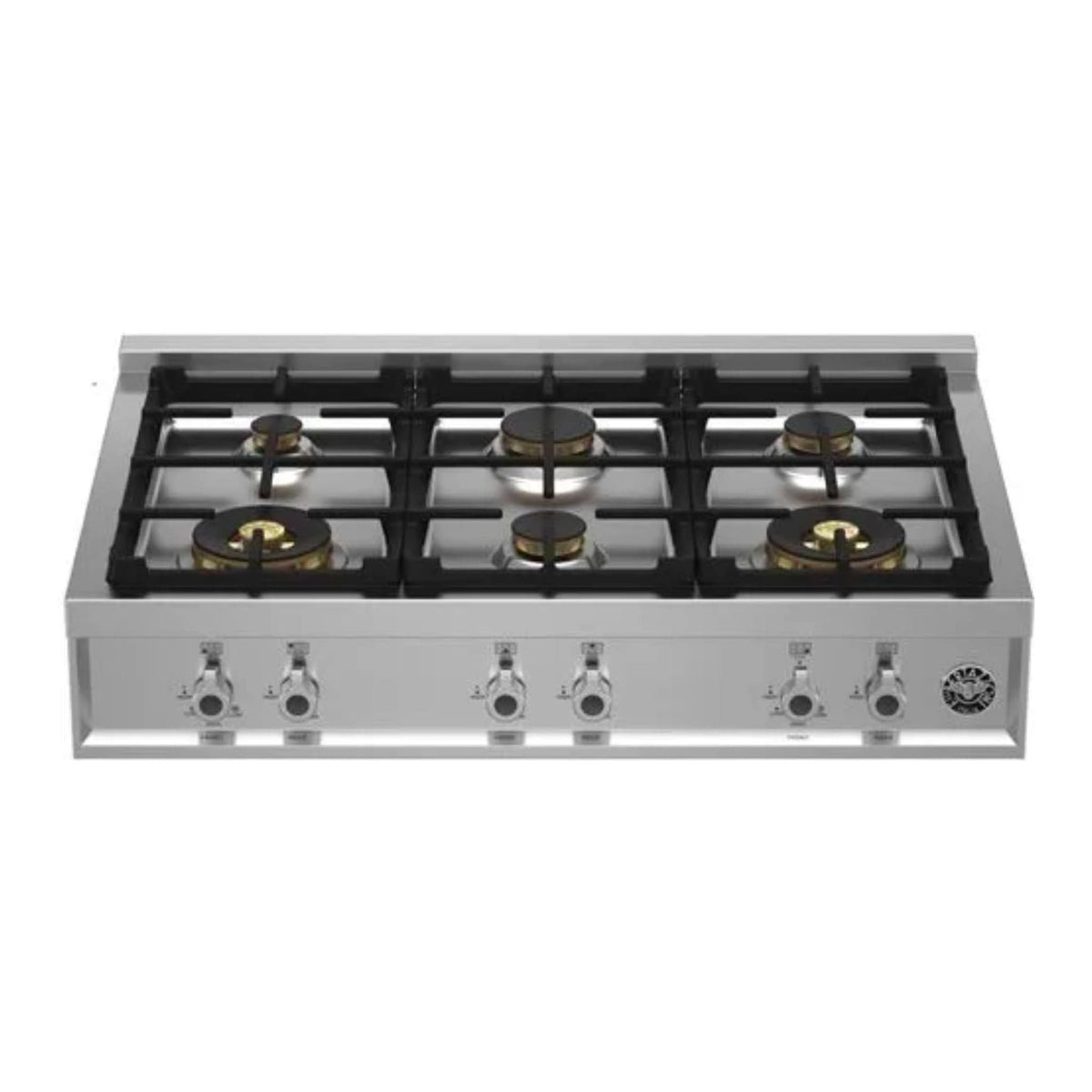 Bertazzoni 36&quot; Pro Series Gas Rangetop 6 Brass Burners - Culinary Hardware