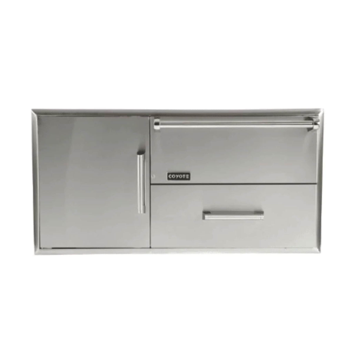 Coyote 42&quot; Warming Drawer &amp; Access Doors Combination Storage