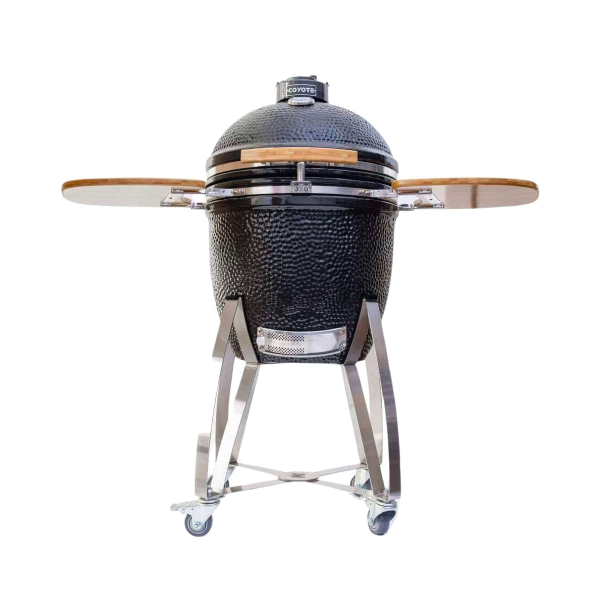 Coyote Asado Freestanding Smoker with Stand and Side Shelves