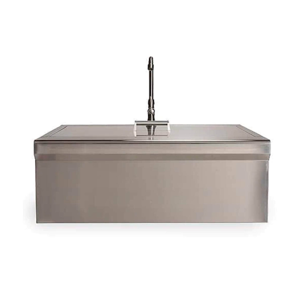 Coyote Stainless Steel Farmhouse Sink With Drain, Faucet, Strainer &amp; Cover