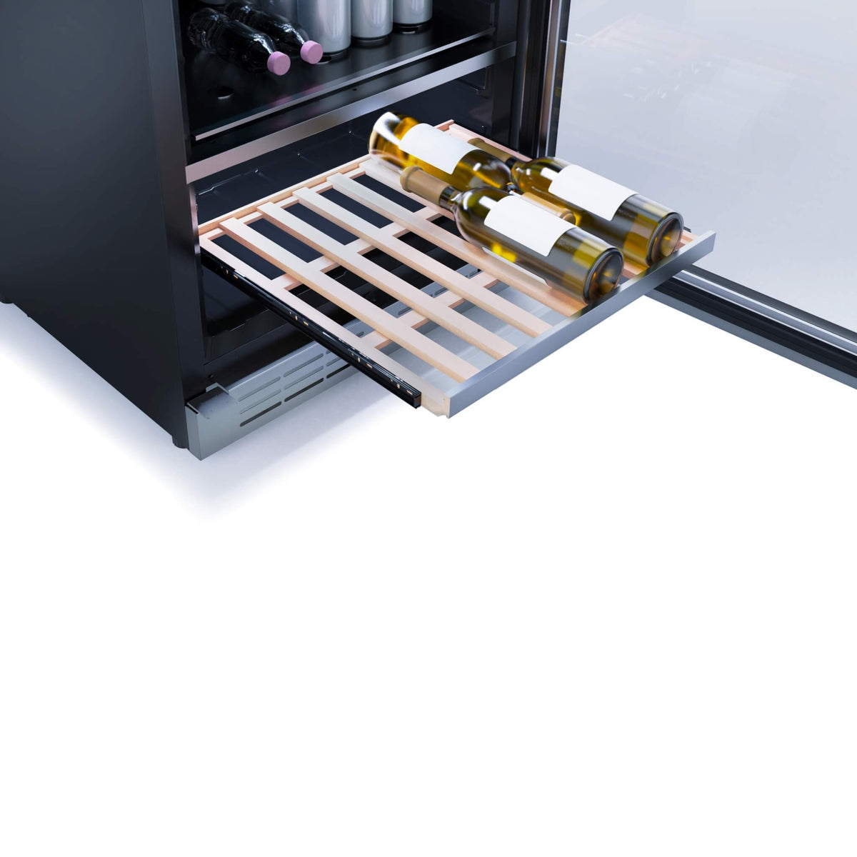 Elica 24&quot; Beverage &amp; Wine Center Single Door Dual Zone - Stainless Steel
