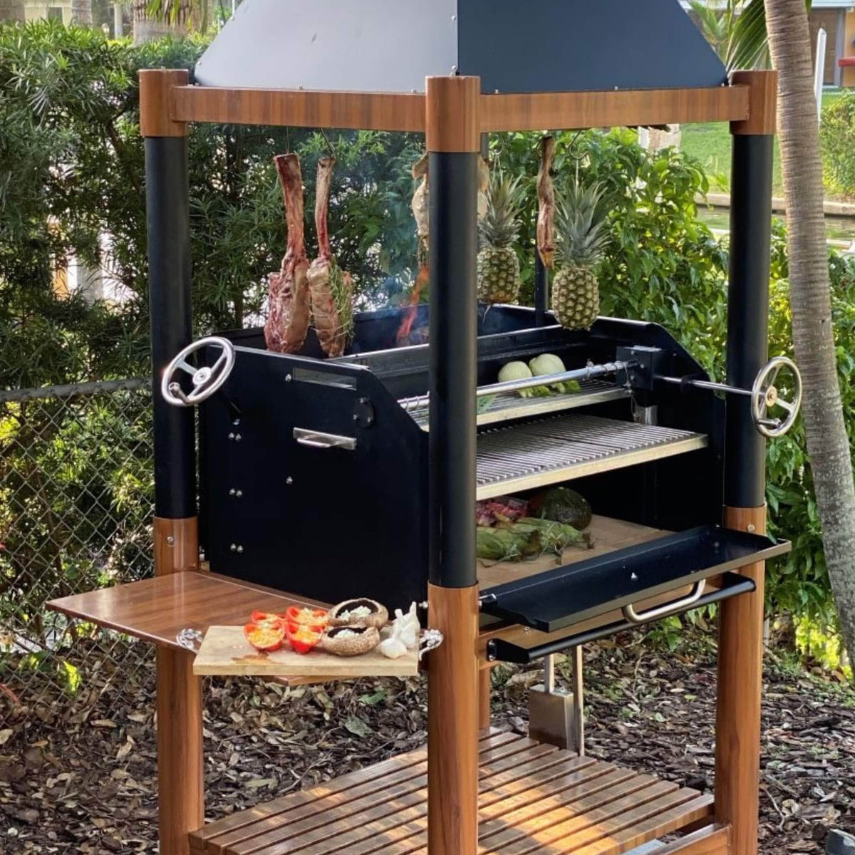 Tagwood BBQ Argentine Santa Maria Style Wood Fire &amp; Charcoal Gaucho Grill