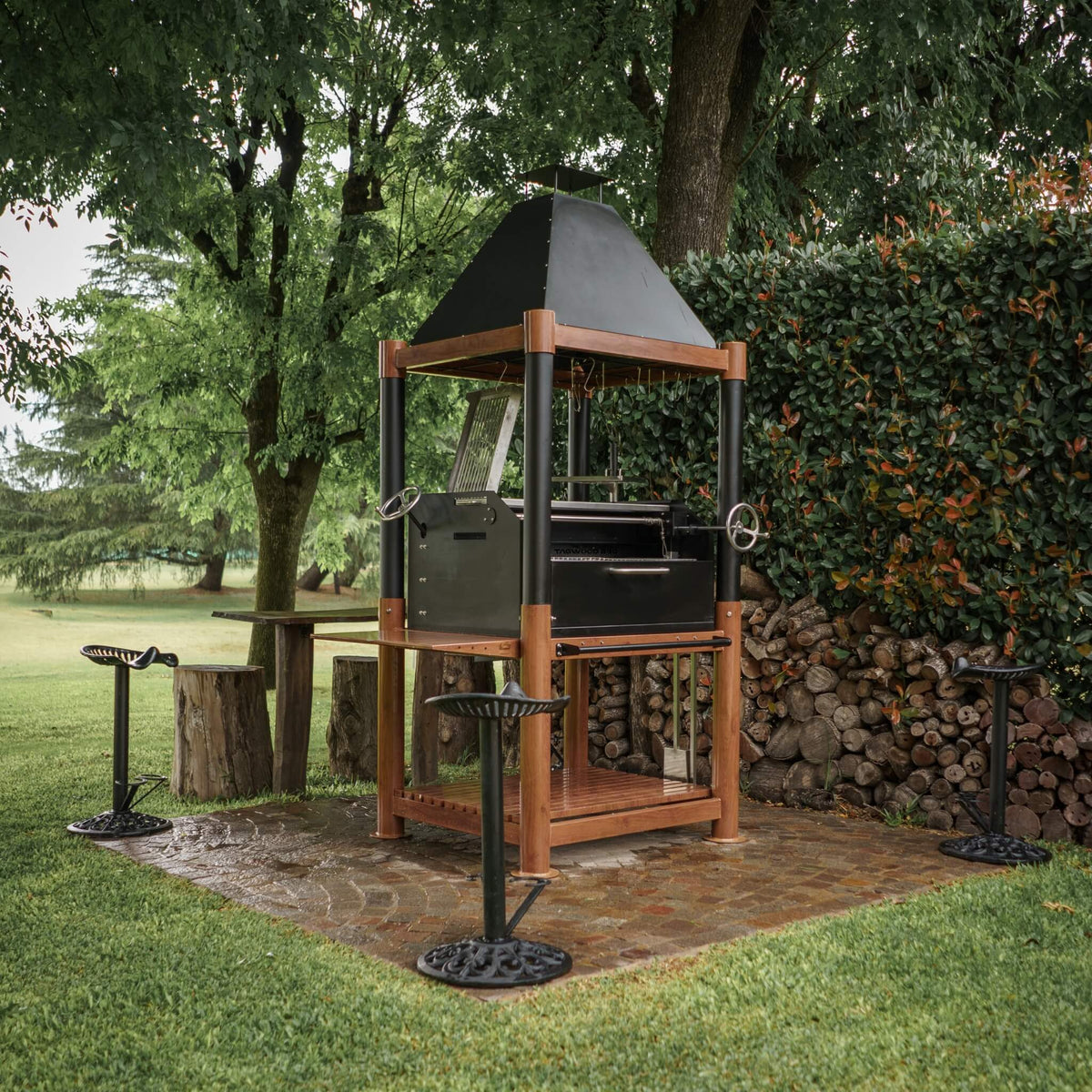 Tagwood BBQ Argentine Santa Maria Style Wood Fire &amp; Charcoal Gaucho Grill