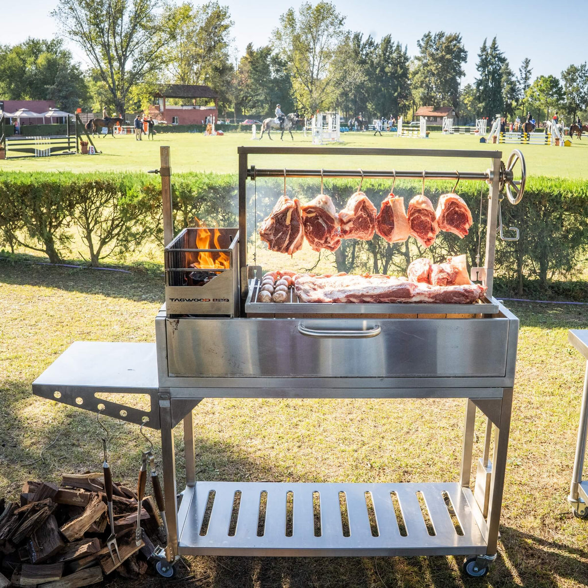 Tagwood BBQ Argentine Santa Maria Wood Fire &amp; Charcoal Gaucho Grill