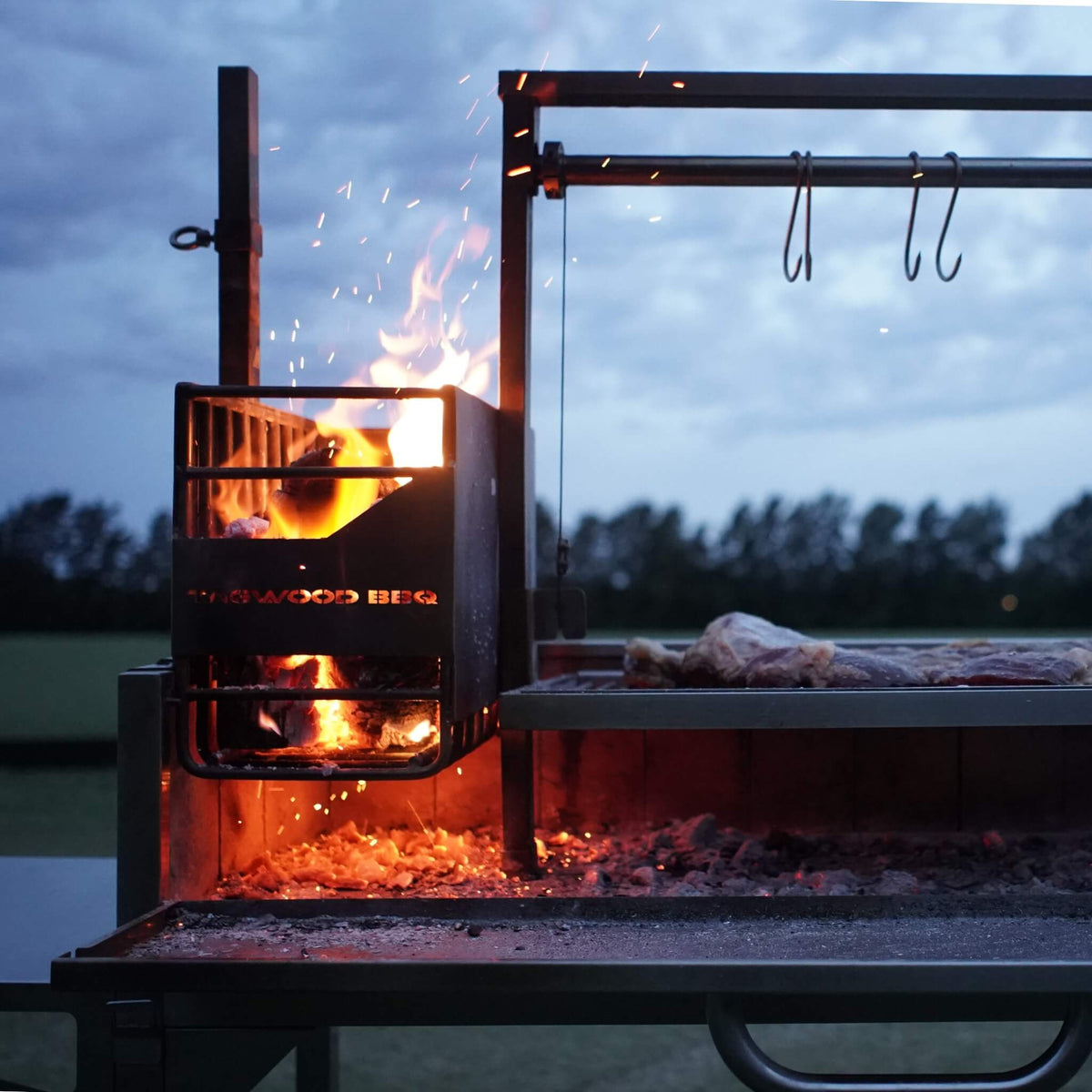 Tagwood BBQ Argentine Santa Maria Wood Fire &amp; Charcoal Gaucho Grill