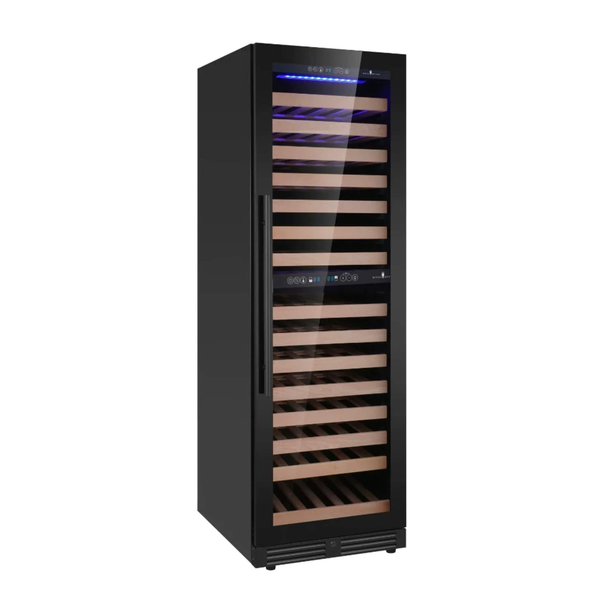 Kingsbottle Upright Low-E Glass Door Dual Zone Large Wine Cooler